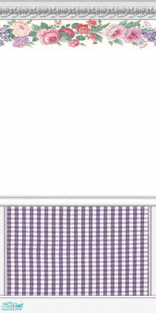 Sims 2 — Helena Wall Collection - #05 by paintedladysims — 5 of 5 wall designs in the collection.