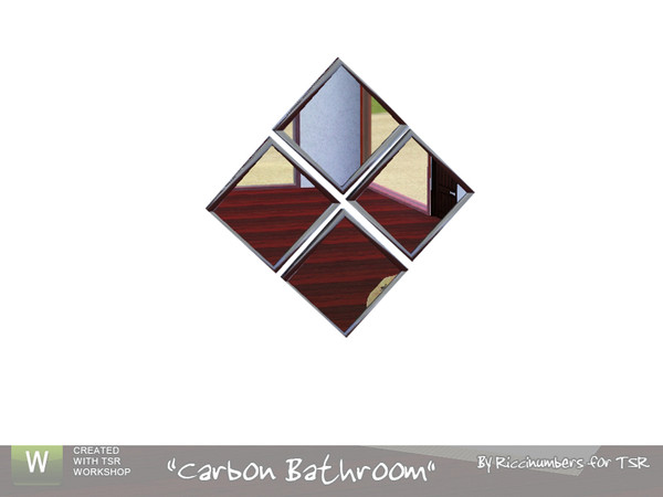 Sims 3 — Carbon Bathroom Mirror by TheNumbersWoman — Mirror Mirror on the Wall.......By RicciNumbers at TSR.