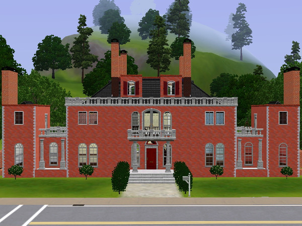 Sims 3 — Netherfield Park by jetty — Netherfield Park is let at last! The third in a series of houses from the novels of