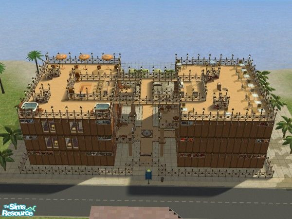 Sims 2 — Beach Pearl Hotel by doody_k_g — it\'s a perfect beach hotel for summer vacation :D & it\'s my first