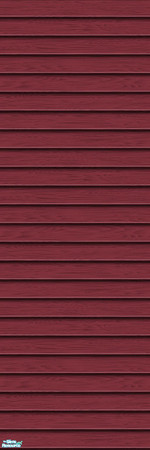 Sims 2 — Studio K Subtle Wood Siding - Burgundy by StudioKhagerks — 