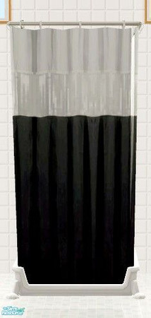 Sims 2 — Oreo Bathroom Set - Country Shower Curtain by Riverwillows — A matching set of small window, tub, and shower