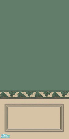 Sims 2 — MRC Wall 430 by MidnightRose — Part of the MRC Acanthus Borders Set. Created by Midnight Rose.