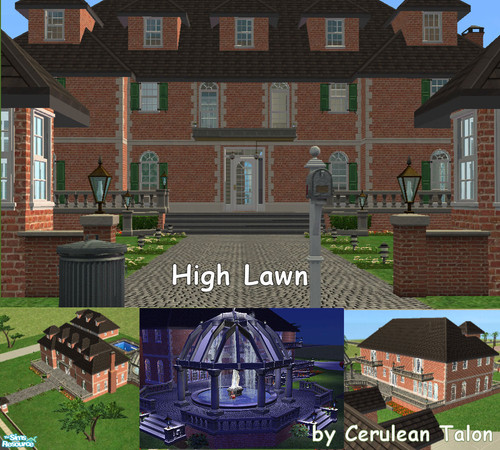 Sims 2 — High Lawn by Cerulean Talon — This beautiful estate can actually be found near Lenox, Massachusetts and was