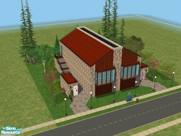 Sims 2 — Even sturdier student hall by kiwi_9 — Ok, so technically sims are unable to make this function as a normal