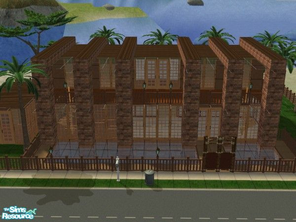 Sims 2 — Beach House by kissme87 — Something like vacation house with pool and sauna with massage table . Wall by