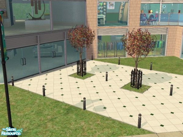 Sims 2 — 1-Stop Mall by commieo — The 1-Stop houses all your Sims shopping needs. Perfect for Sims that need to shop for