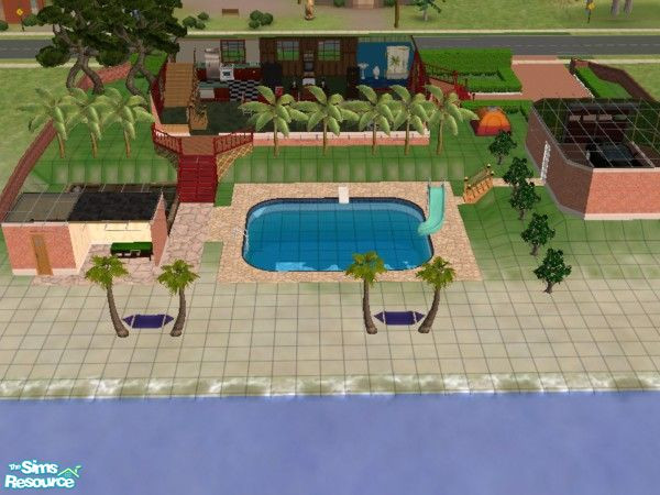Sims 2 — Casa Playera by alanmm115 — Hello.. it\'s me again... this is a vacational house, it has a beach and a garage
