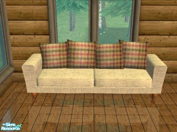 Sims 2 — \'Beige and Plaid\' Recolor - Holy Simoly \'Arizona\' Set - Sofa by carrie8abug — Recolor of Holy Simoly\'s