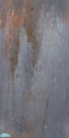 Sims 2 — Dilapidated Metal Wall by wyldsyde53 — A metal wall covered in rust and perfect for that sims double wide, by