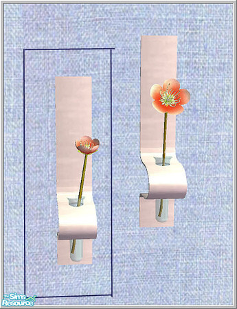 Sims 2 — corall set - B43 Wallhanging Flower2 by Birgit43 — 