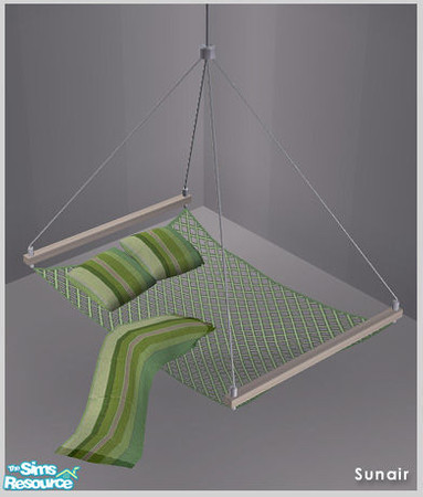 Sims 2 — Sunair T432 HOC Hanging Bed (nature) by Sunair — Sunair T432 HOC Hanging Bed (nature) of HOC Bed Corner -
