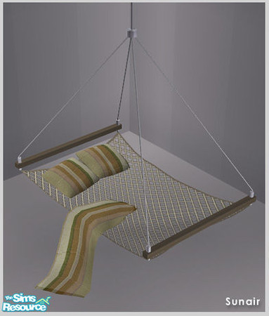 Sims 2 — Sunair T432 HOC Hanging Bed (darkwood) by Sunair — Sunair T432 HOC Hanging Bed (darkwood) of HOC Bed Corner -
