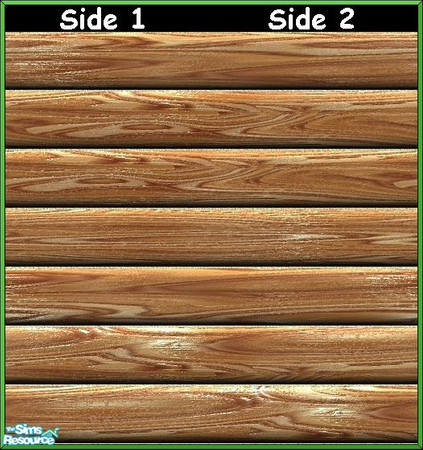 Sims 2 — A420 Wooden Wall Siding Set #3 by Agent420 — A set of 2 Wooden Wall Sidings. For best results, use Side 1, then