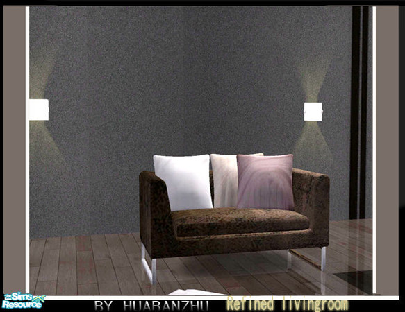 Sims 2 — Refined livingroom - livingchair by huabanzhu — 