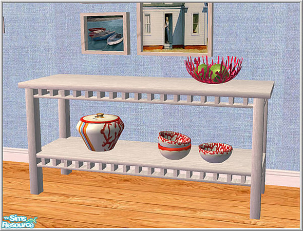 Sims 2 — corall set - B43 Sideboard Corall Dishes by Birgit43 — 