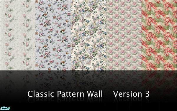 Sims 2 — Classic Pattern Wall 3 by monkey6758 — 