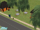 Sims 2 — Outdoor Cafe by willsmom2005 — This is a outdoor cafe, I got the idea from Graces Cafe on Dr. Quinn Medicine