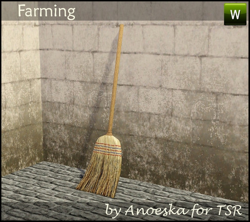 Sims 3 — Farming Broom by AnoeskaB — Broom, part of the Farming Set. TSRAA.