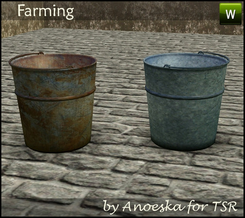 Sims 3 — Farming Bucket by AnoeskaB — Bucket, part of the Farming Set. TSRAA.