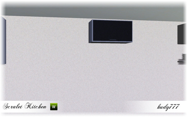 Sims 3 — Scarlet Kitchen Fridge Cabinet by hudy777-design — Scarlet Kitchen Fridge Cabinet