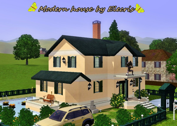 Sims 3 — Modern House by EleCris. by EleCris — Modern House by EleCris... Full furnished house with 2 bedrooms,3