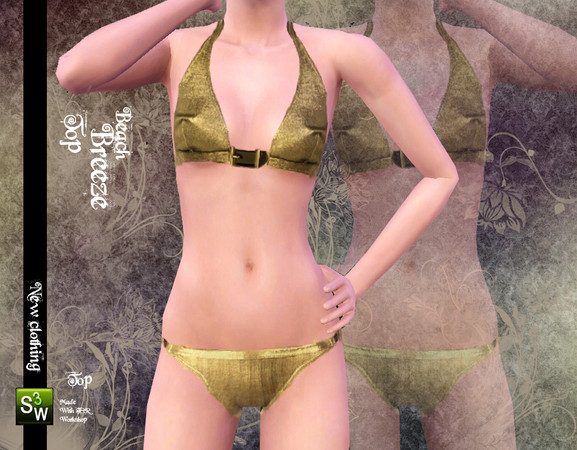 Sims 3 — Beach Breeze Set Top by Frozen and Iced — No Description