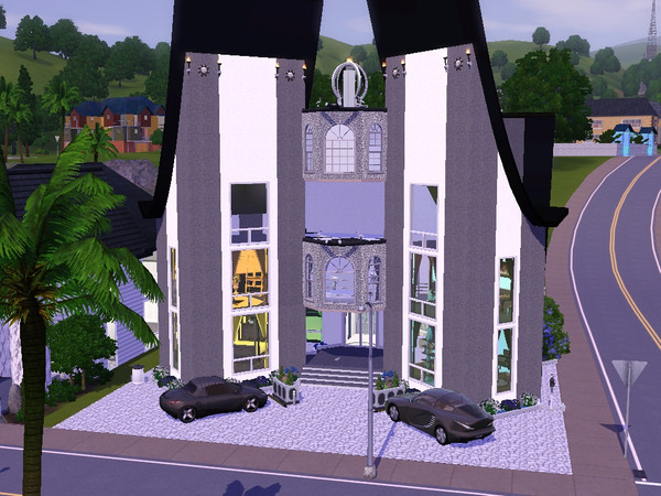 Sims 3 — Plumbbob Boulevard 111 by Quengel — With 1 fitness-, entertaimnment-, living-, singlebed-, and doublebedroom,