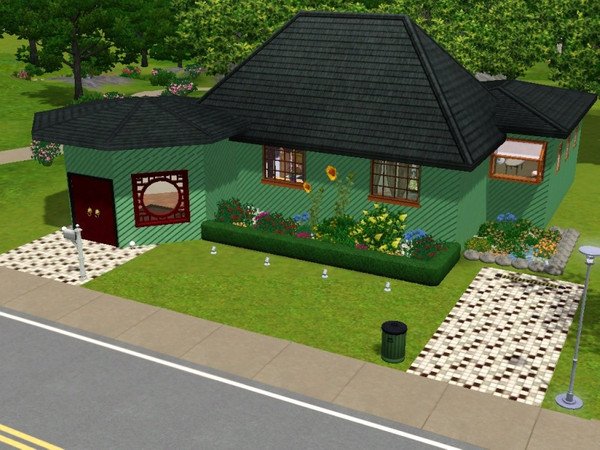 Sims 3 — Stylish 2 Bedroom, 1 Bath Split-Level by Frederick72 — A stylish 2 Bedroom, 1 Bath split-level home. Perfect for