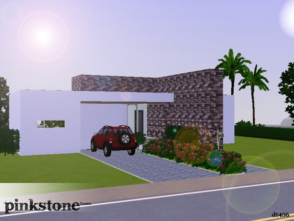 Sims 3 — Pinkstone House by TSR Archive — This is my little Christmas present for all of you guys! It has a kitchen,