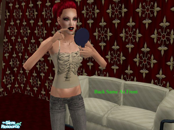 Sims 2 — Rib Cage Tank by AnoVolcom — Tank Top With Rib Cage. Front and back look the same.
