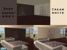 Sims 2 — Neat wall collection - 2 different colors with pattern by meriel — Two different colors of walls. For each color