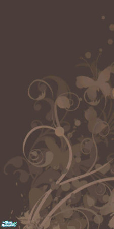 Sims 2 — 1/3 Brown-grey wall with Pattern by meriel — Part 1 of 3 of the brown-grey wall with a pattern. This is a part