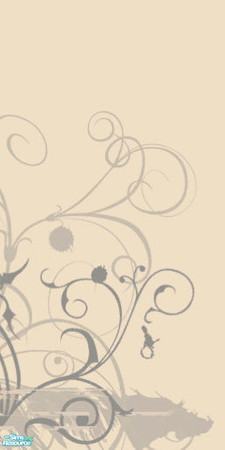 Sims 2 — 3/3 Nature White wall with Pattern by meriel — Part 3 of 3 of the nature white wall with a pattern. This is a