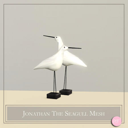 Sims 3 — Jonathan The Seagull Mesh by DOT — Jonathan The Seagull Mesh by DOT of The Sims Resource