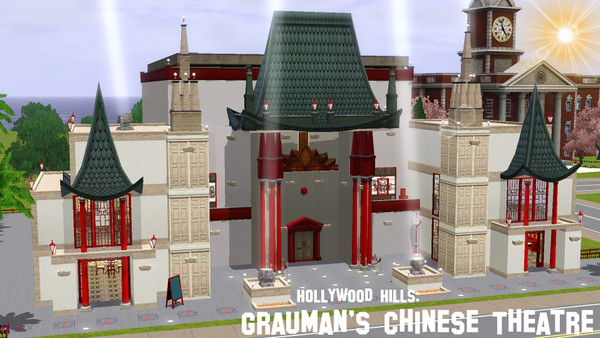 Sims 3 — Grauman's Chinese Theatre by sbrizolone — Grauman's Chinese Theatre, opened in 1927 on Hollywood Boulevard and