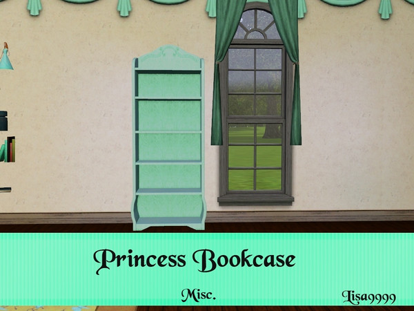 Sims 3 — Princess Bookcase by lisa9999 — Princess bookcase sculpture. Lisa9999 TSRAA