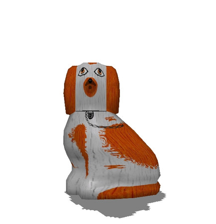 Sims 3 — Ceramic Dog - Right by Dgandy — Preset colors in rust and white or black and white. Poly count: 590.