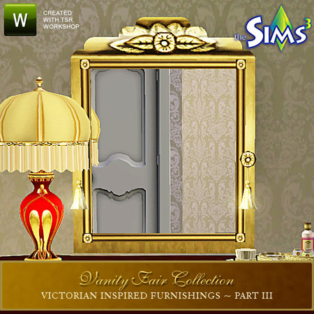 Sims 3 — Vanity Fair Part III - Dresser Mirror by Cashcraft — Mirror, mirror on the wall...you'll be the fairest one of