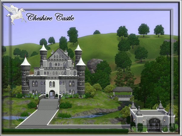 Sims 3 — Cheshire Castle by JCIssette — This dark formidable castle will be perfect for your "black knights" of