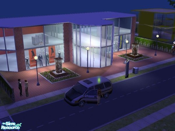 Sims 2 — 2nd Street by ivanhorvatsb — 2nd Street: RAYON FASHION SHOP + WRANGLER SHOP Complete it furnishing and