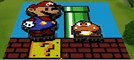 Sims 3 — Super Mario Lot by waluigiman — This innovative building design was made using floor tiles as sprite 'bits'. by