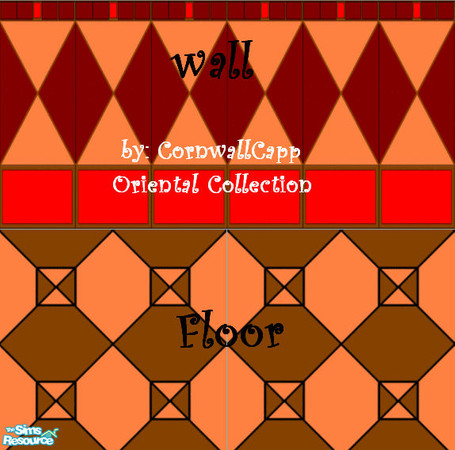 Sims 2 — Oriental Collection - Oriental Brick by CornwallCapp — created by: CornwallCapp