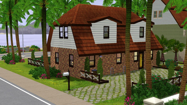 Sims 3 — Greta - 2br, 2ba by Flexina — Family home with kitchen and livingroom. Nice garden with space for one car and