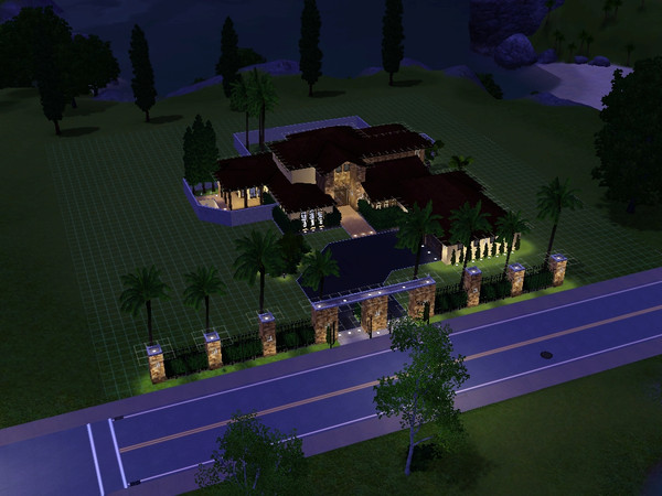 Sims 3 — Spanish Villa by SRpantera11120 — ...Another Spanish styled house. I used this general plan... ---->