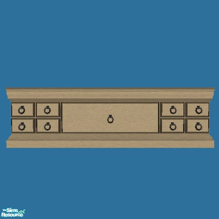 Sims 2 — Tranquility Bedroom - Blanket Chest by Dgandy — Comes in 5 wood colors, light, medium, dark, black and white.