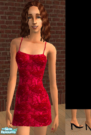 Sims 2 — Women's Pink Dress by frogger1617 — Dont forget the mesh! Mesh #031.