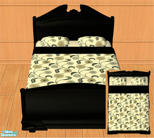 Sims 2 — Modern Living Bedding - Beige by frillyfilly — Modern living bedding beige.