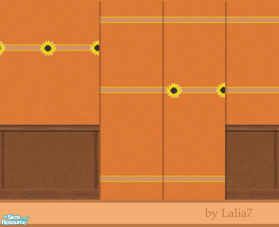Sims 2 — Sunflower Wallpapers by LALIA7 — A set of wallpapers with the sunflower as a theme. 