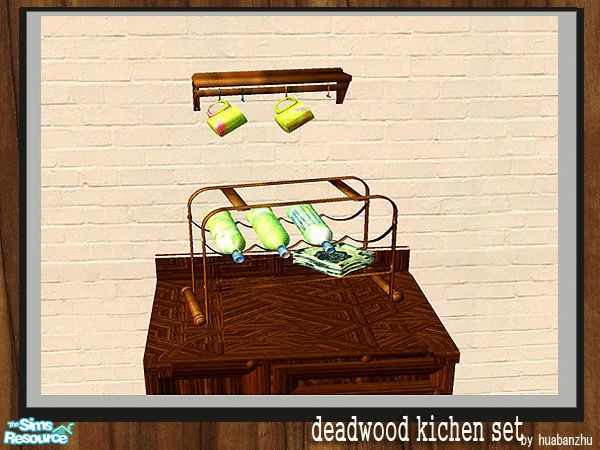 Sims 2 — Deadwood kichen set - deco by huabanzhu — 